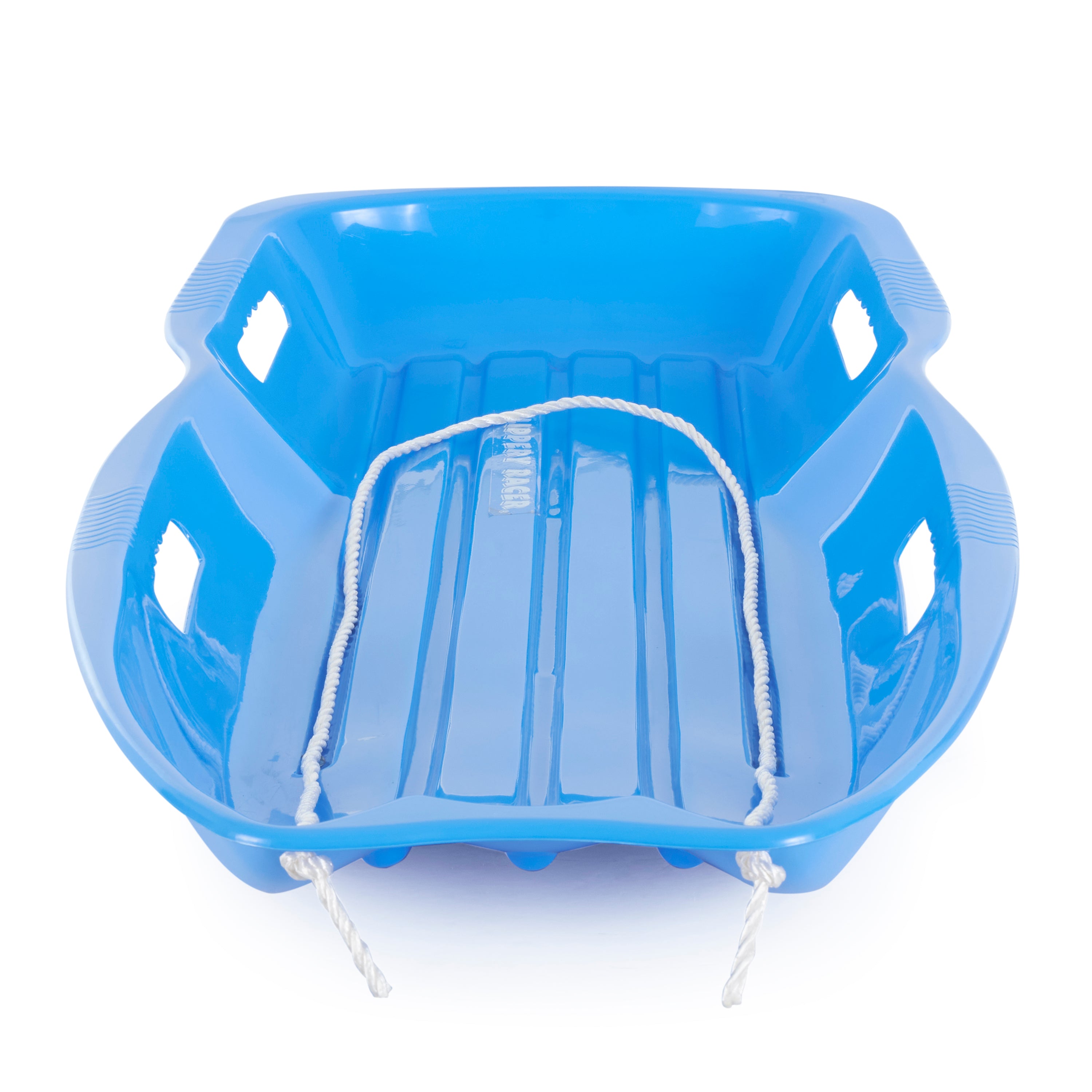 Slippery Racer Downhill Xtreme Adults Kids Toboggan Snow Sled, Blue and Green