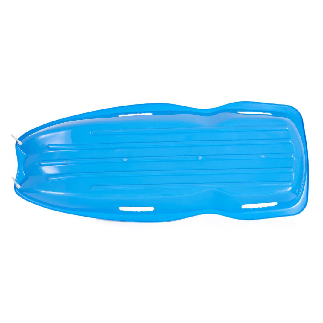 Slippery Racer Downhill Xtreme Adults and Kids Toboggan Snow Sled, Blue (Used) - VMInnovations