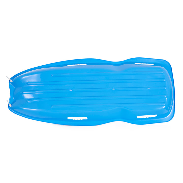 Slippery Racer Downhill Xtreme Adults and Kids Toboggan Snow Sled, Blue (Used) - VMInnovations