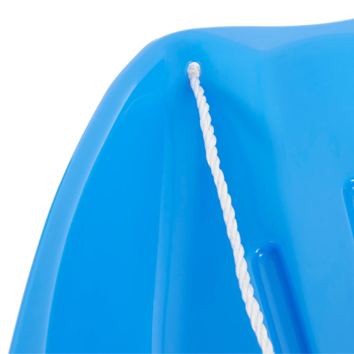 Slippery Racer Downhill Xtreme Adults and Kids Toboggan Snow Sled, Blue (Used) - VMInnovations