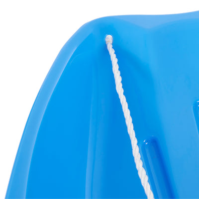 Slippery Racer Downhill Xtreme Plastic Toboggan Snow Sled, Blue (2 Pk)
