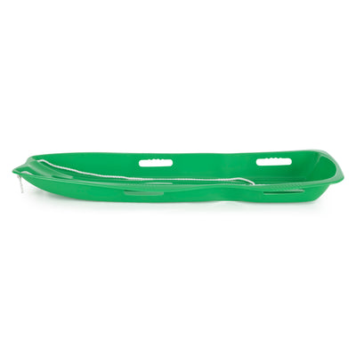 Slippery Racer Downhill Xtreme Adults Kids Toboggan Snow Sled, Blue and Green