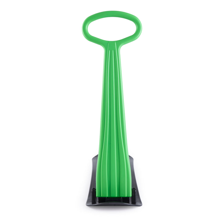 Slippery Racer Kid Foldable Winter Ski Scooter Snow Sled, Green (Open Box) - VMInnovations
