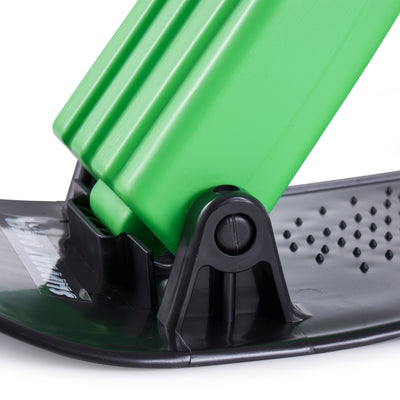 Slippery Racer Kid Foldable Winter Ski Scooter Snow Sled, Green (Open Box) - VMInnovations