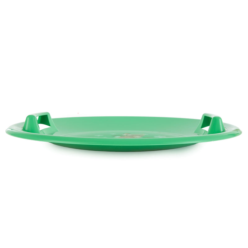 Slippery Racer Downhill Pro Buddy The Elf Saucer Disc Snow Sled, Green (3 Pack)