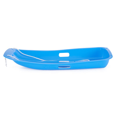 Slippery Racer Downhill Sprinter Kids Plastic Toboggan Snow Sled, Blue (2 Pack)