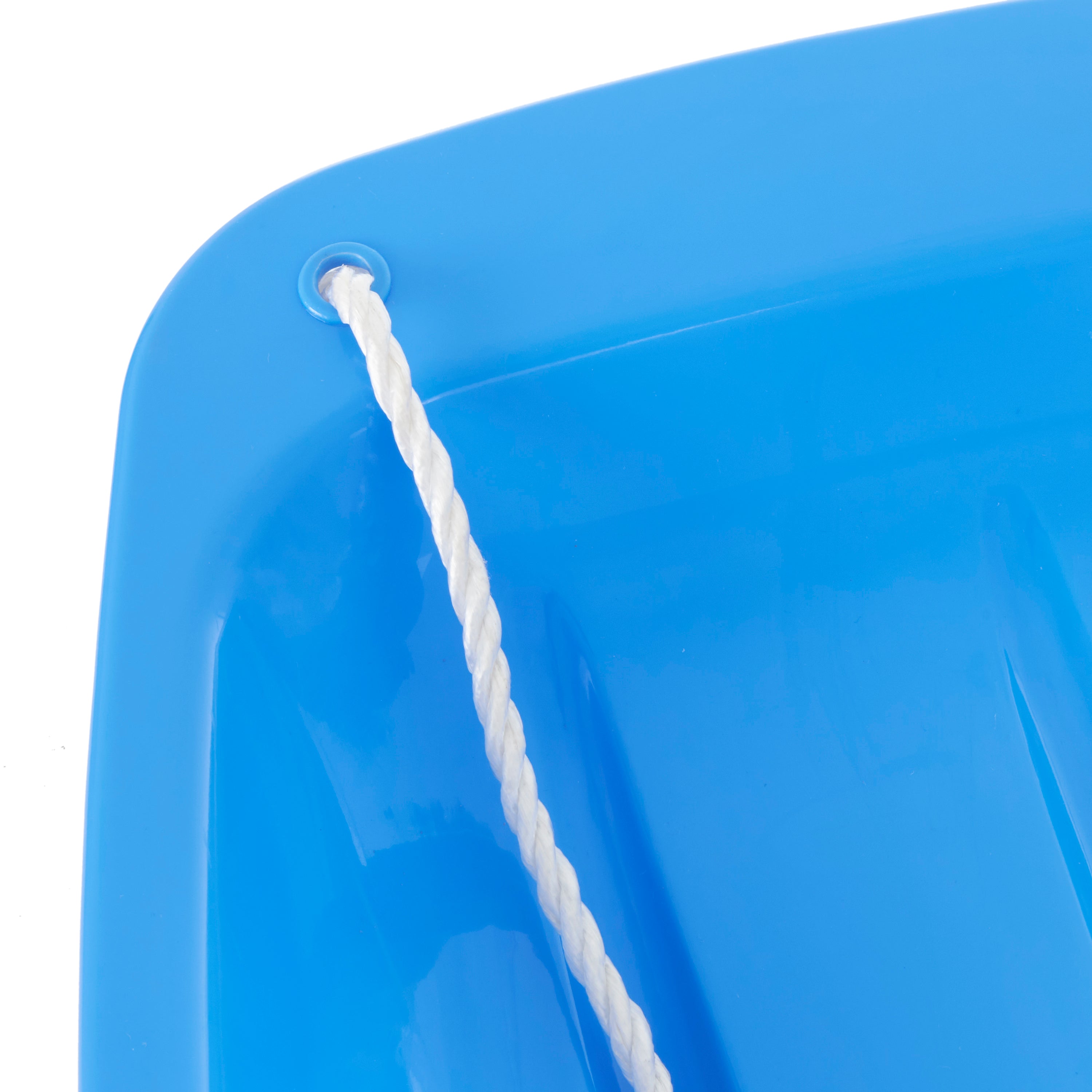 Slippery Racer Sprinter Kids Toddler Plastic Toboggan Snow Sled, Blue (Open Box) - VMInnovations