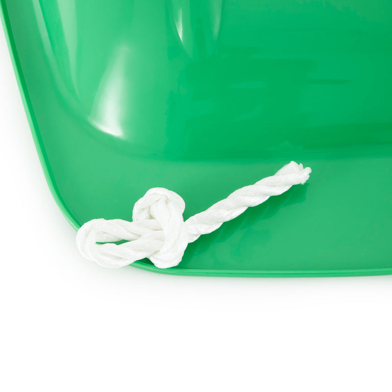 Slippery Racer Downhill Kids Toddler Plastic Toboggan Snow Sled Green (Open Box)