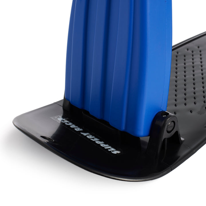 Slippery Racer Kids Foldable Downhill Winter Ski Scooter Snow Sled, Blue (Used) - VMInnovations