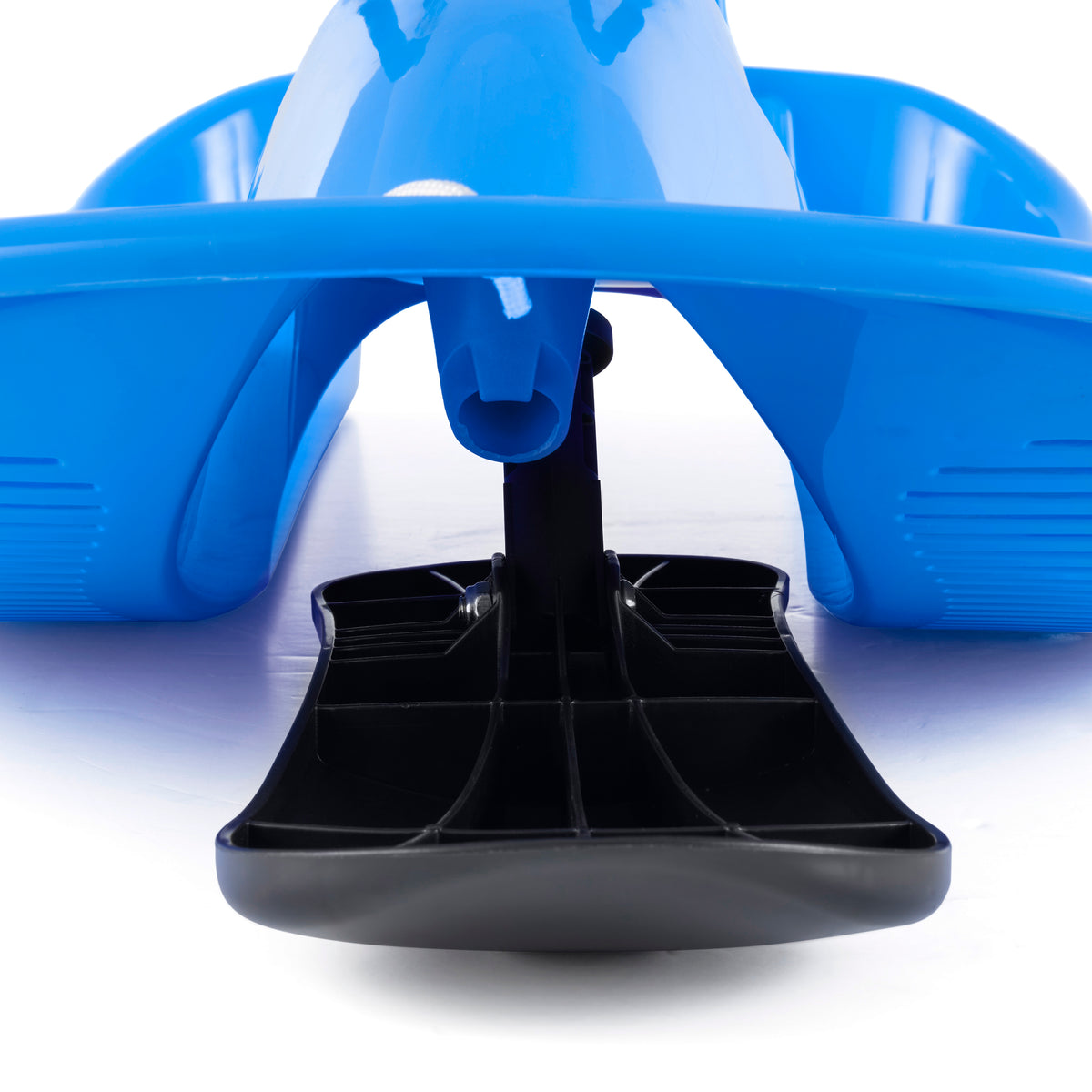 Slippery Racer Downhill Derby Kids Toddler Steerable Plastic Snow Sled, Blue