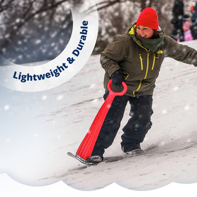 Slippery Racer Kids Foldable Downhill Winter Ski Scooter Snow Sled (Open Box) - VMInnovations