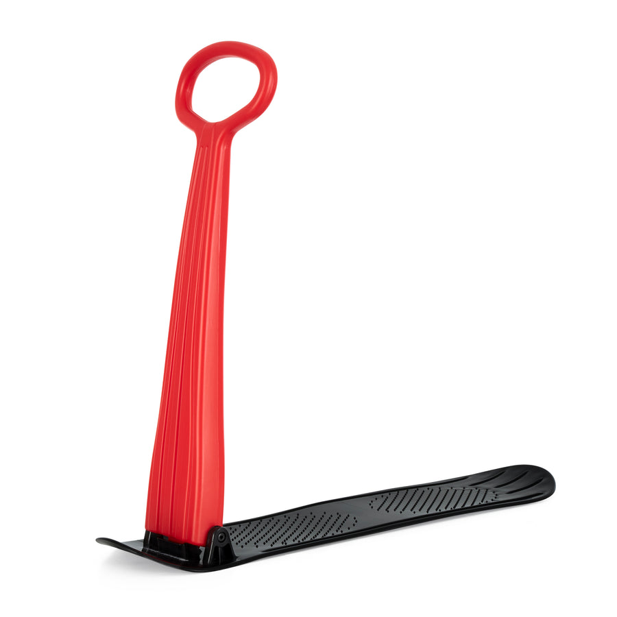 Slippery Racer Kids Foldable Downhill Outdoor Winter Ski Scooter Snow Sled, Red - VMInnovations