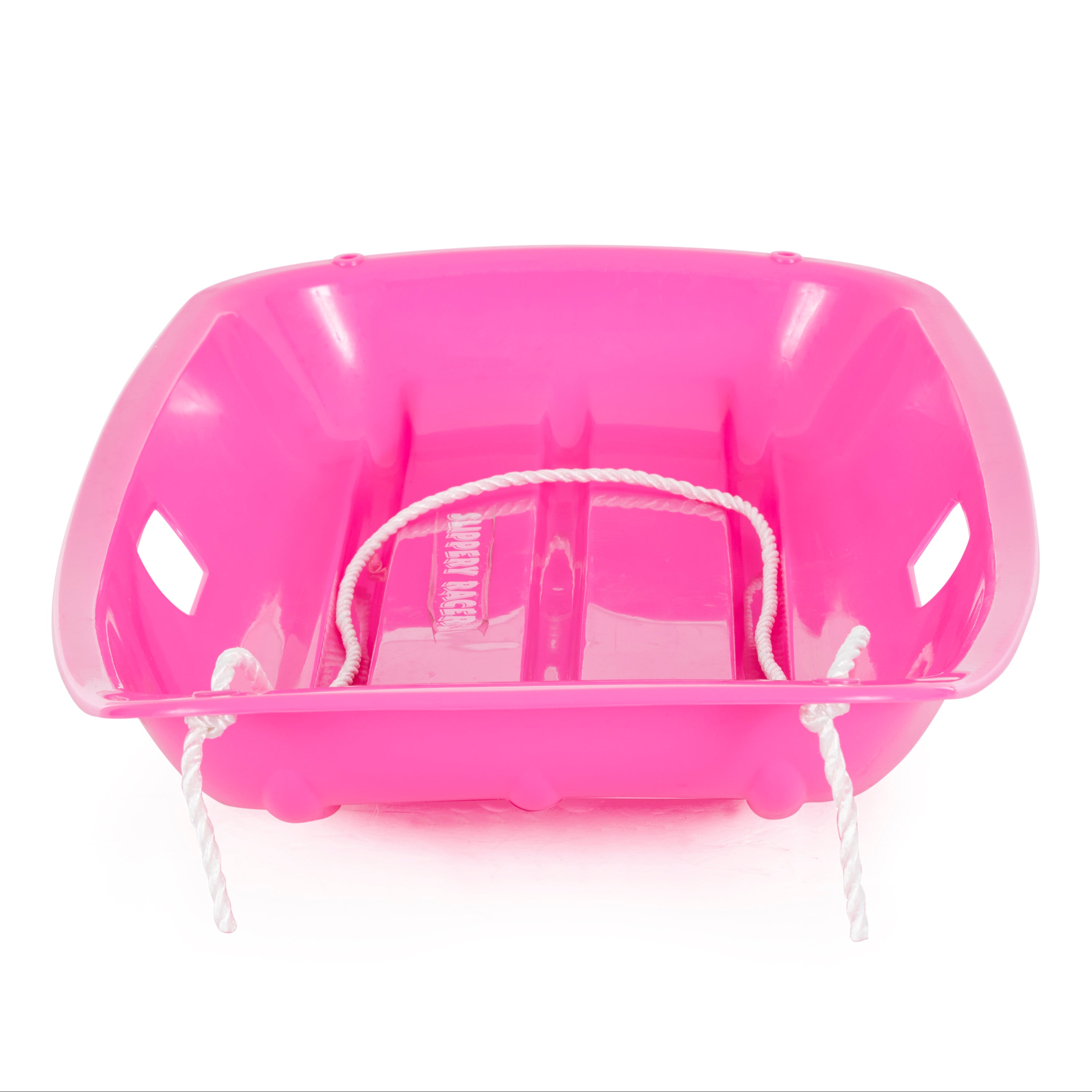 Slippery Racer Downhill Sprinter Kids Toddler Plastic Toboggan Snow Sled, Pink