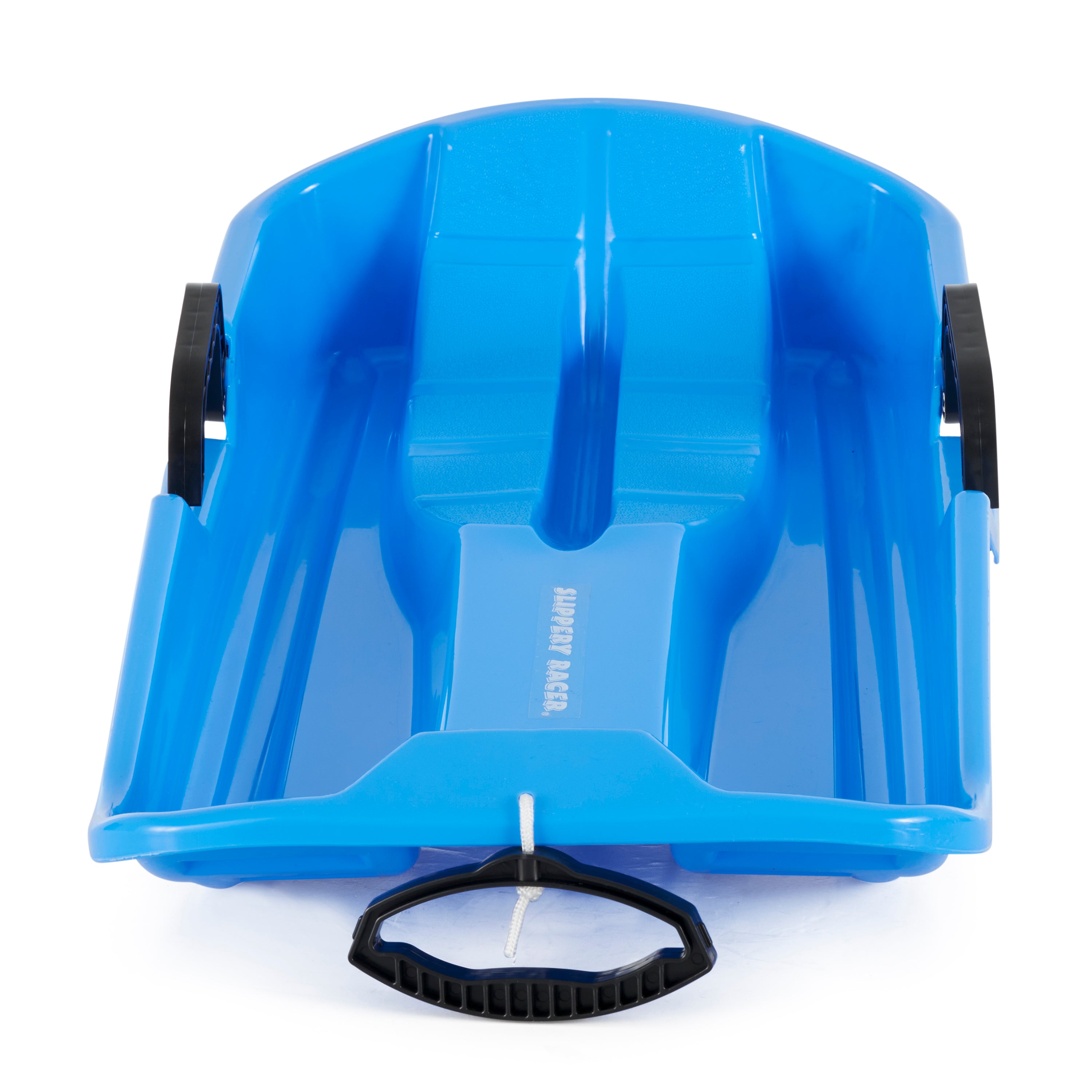 Slippery Racer Thunder Kids Toddler Plastic Toboggan Snow Sled, Blue (Open Box) - VMInnovations