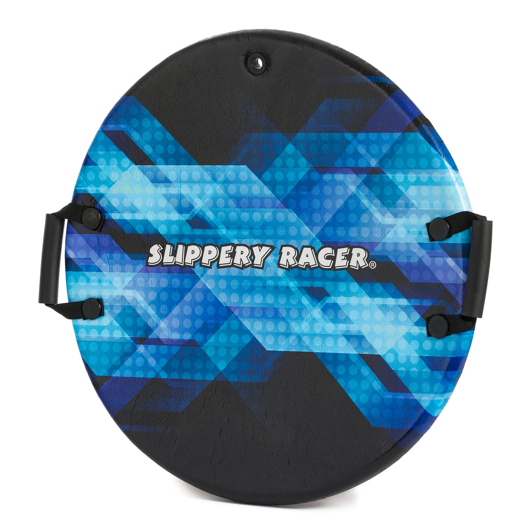 Slippery Racer Downhill Zeus Kids Foam Saucer Disc Snow Sled, Midnight (6 Pack)