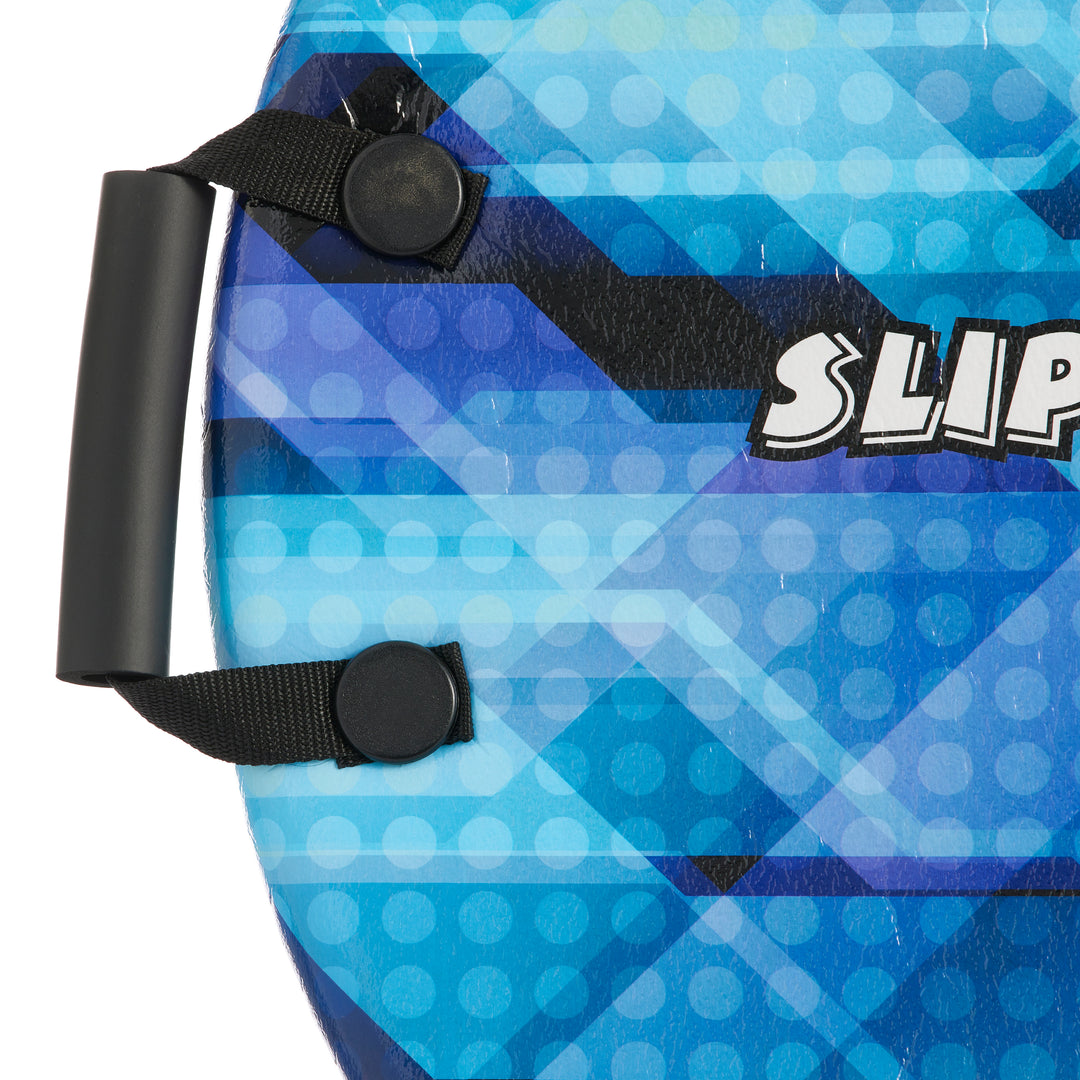 Slippery Racer Downhill Zeus Kids Foam Saucer Disc Snow Sled, Midnight Hologram