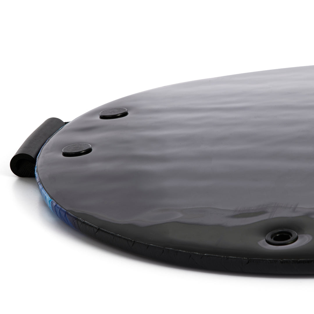 Slippery Racer Downhill Zeus Kids Foam Saucer Disc Snow Sled, Midnight Hologram