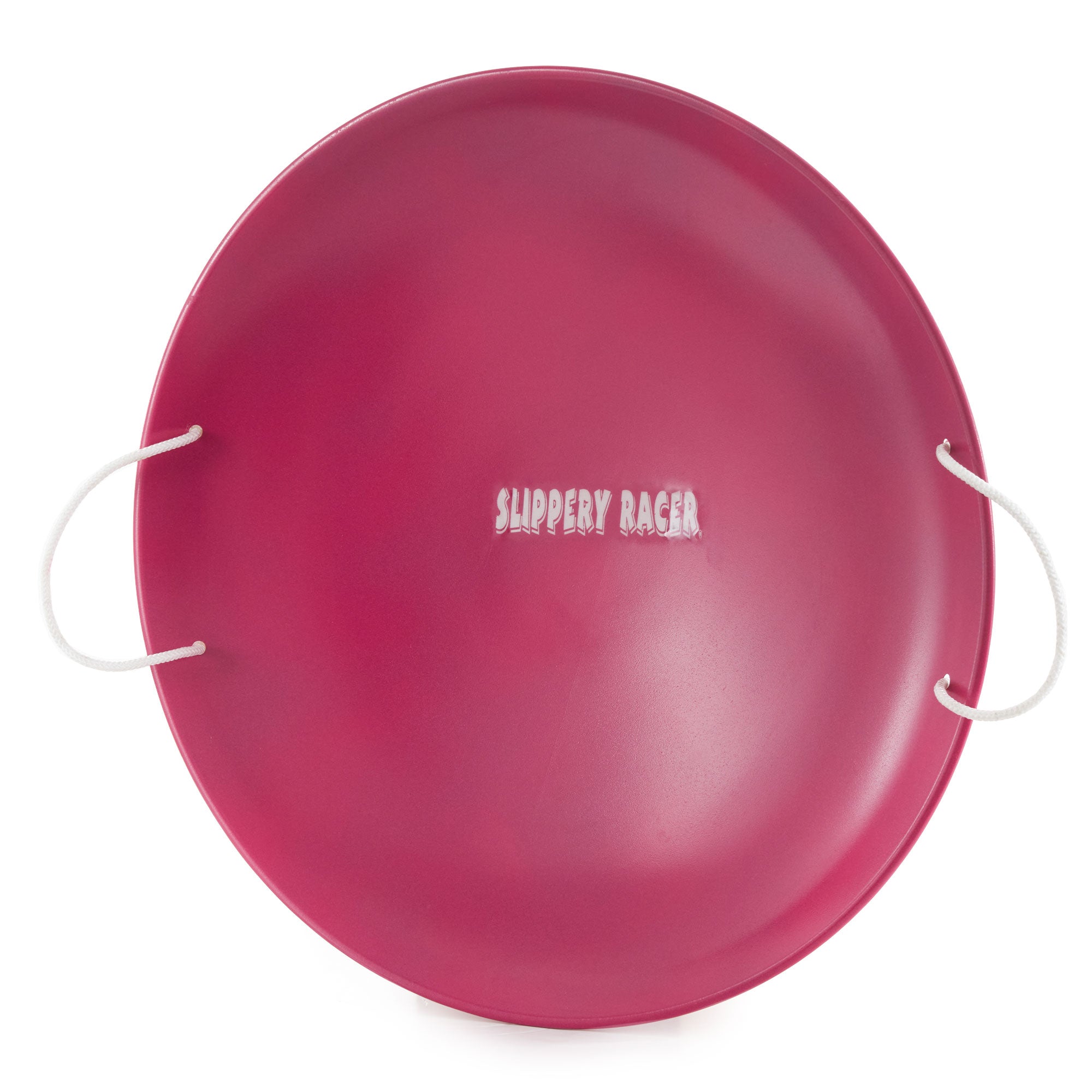 Slippery Racer ProDisc 26" Metal Saucer Sled with Rope Handles, Pink (3 Pack) - VMInnovations