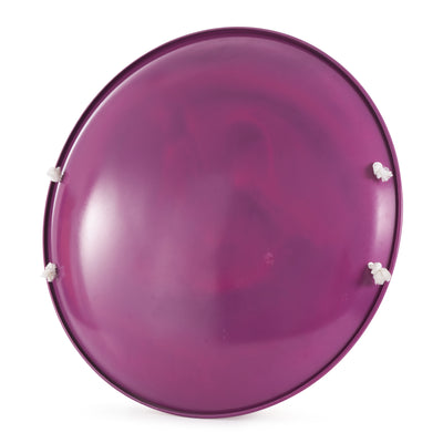Slippery Racer ProDisc Heavy Duty Metal Saucer Sled w/ Handles, Purple (3 Pack) - VMInnovations