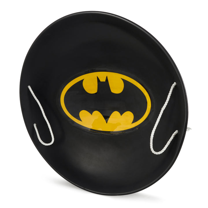 Slippery Racer 26" Heavy Duty Metal Saucer Sled with Rope Handles, Blk(Open Box) - VMInnovations