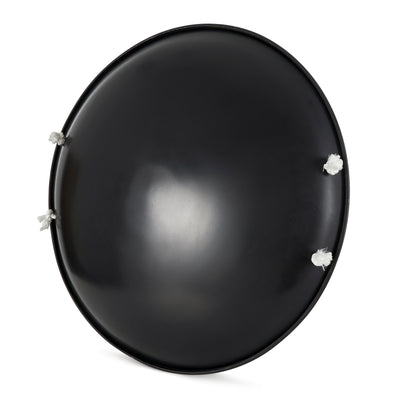 Slippery Racer 26" Heavy Duty Metal Saucer Sled with Rope Handles, Black