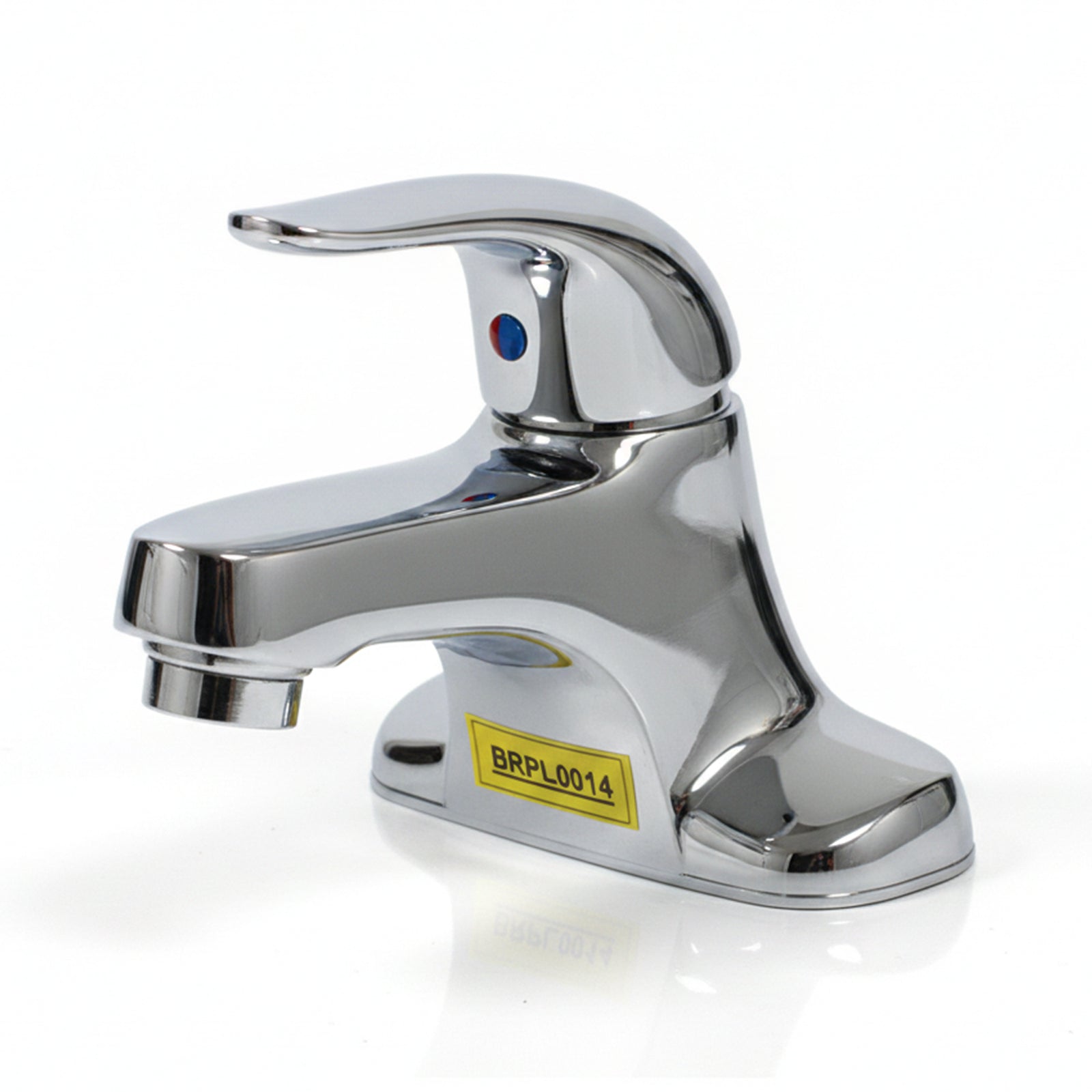 Brown USA BRPL0014 Metal Single Handle 4 Inch Bathroom Sink Faucet, Silver - VMInnovations