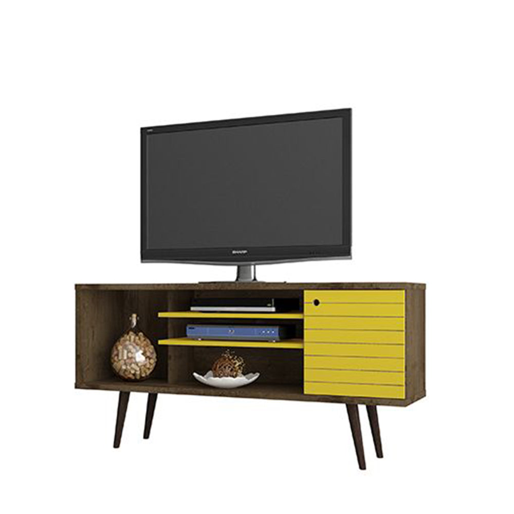 Manhattan Comfort Liberty 53.14 In Wood TV Stand with Legs (Open Box)