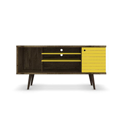 Manhattan Comfort Liberty 53.14 In Wood TV Stand with Legs (Open Box)