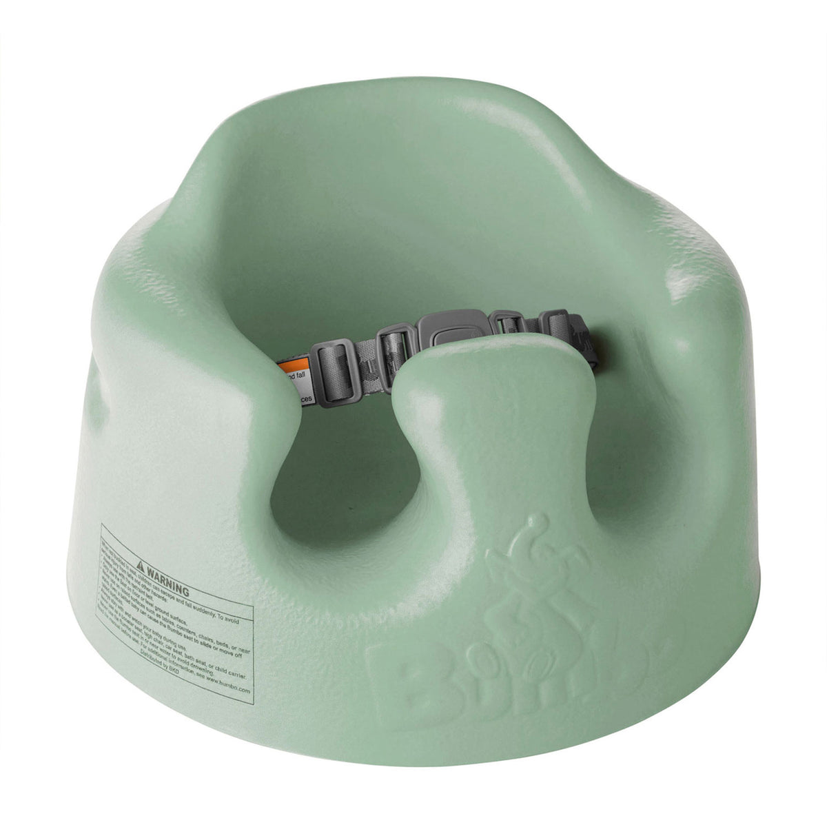 Bumbo Baby Infant Soft Foam Floor Seat with 3 Point Adjustable Harness, Hemlock (Damaged)