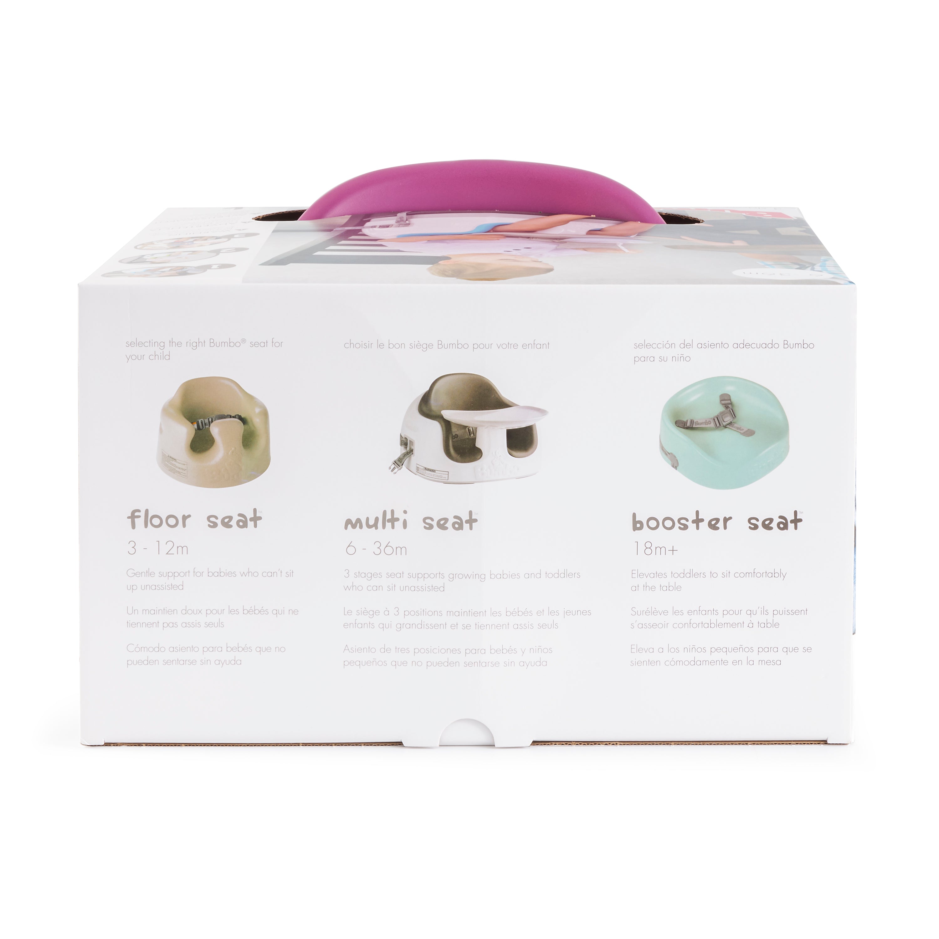 Bumbo Baby Toddler Soft Foam Booster Floor Multi Seat with Tray & Buckle Straps - VMInnovations