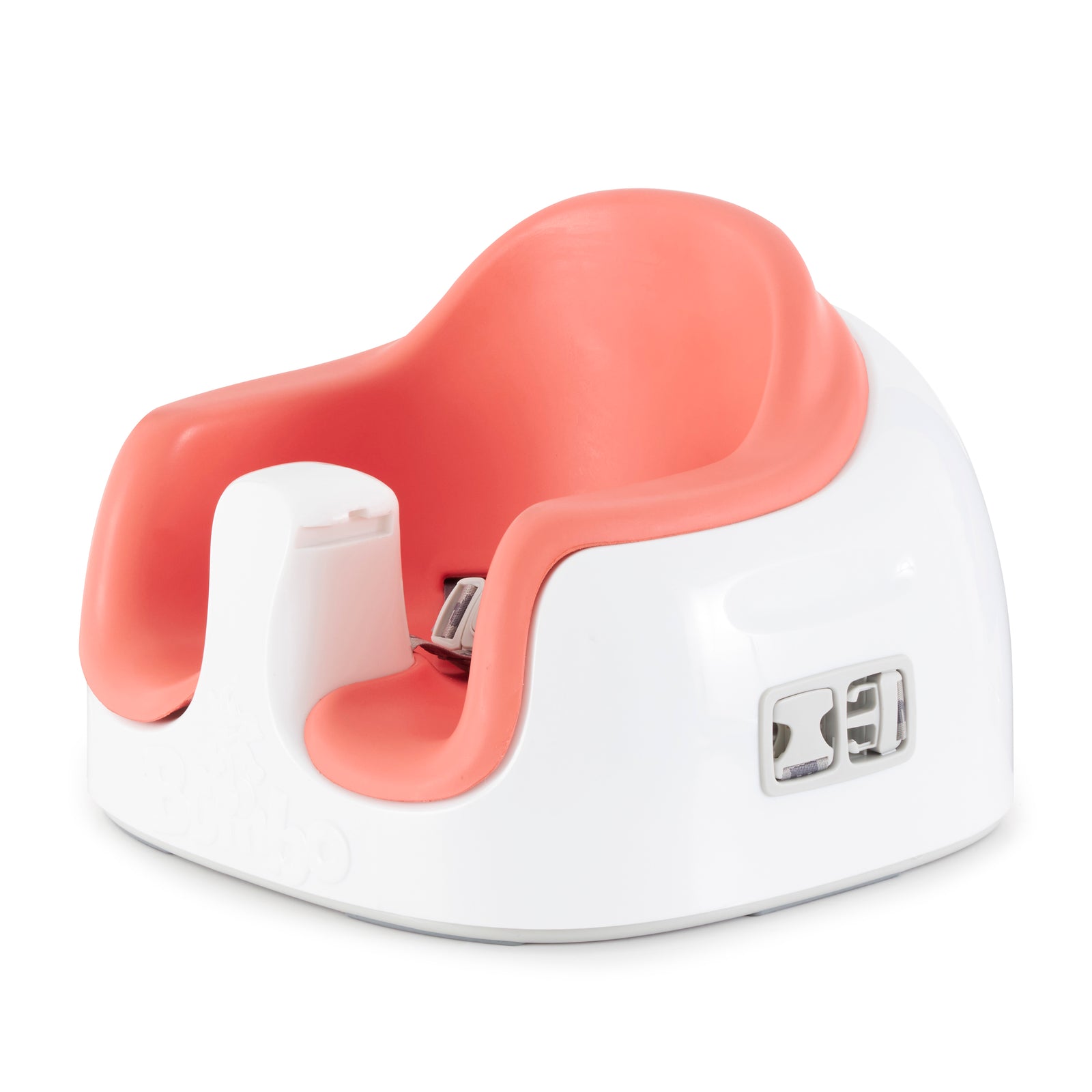 Bumbo Baby Toddler Soft Foam Multi Seat with Tray and Buckle Straps, Coral - VMInnovations