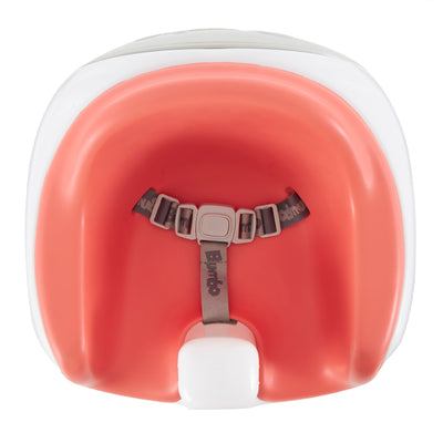 Bumbo Baby Toddler Soft Foam Multi Seat with Tray and Buckle Straps, Coral (Refurbished)