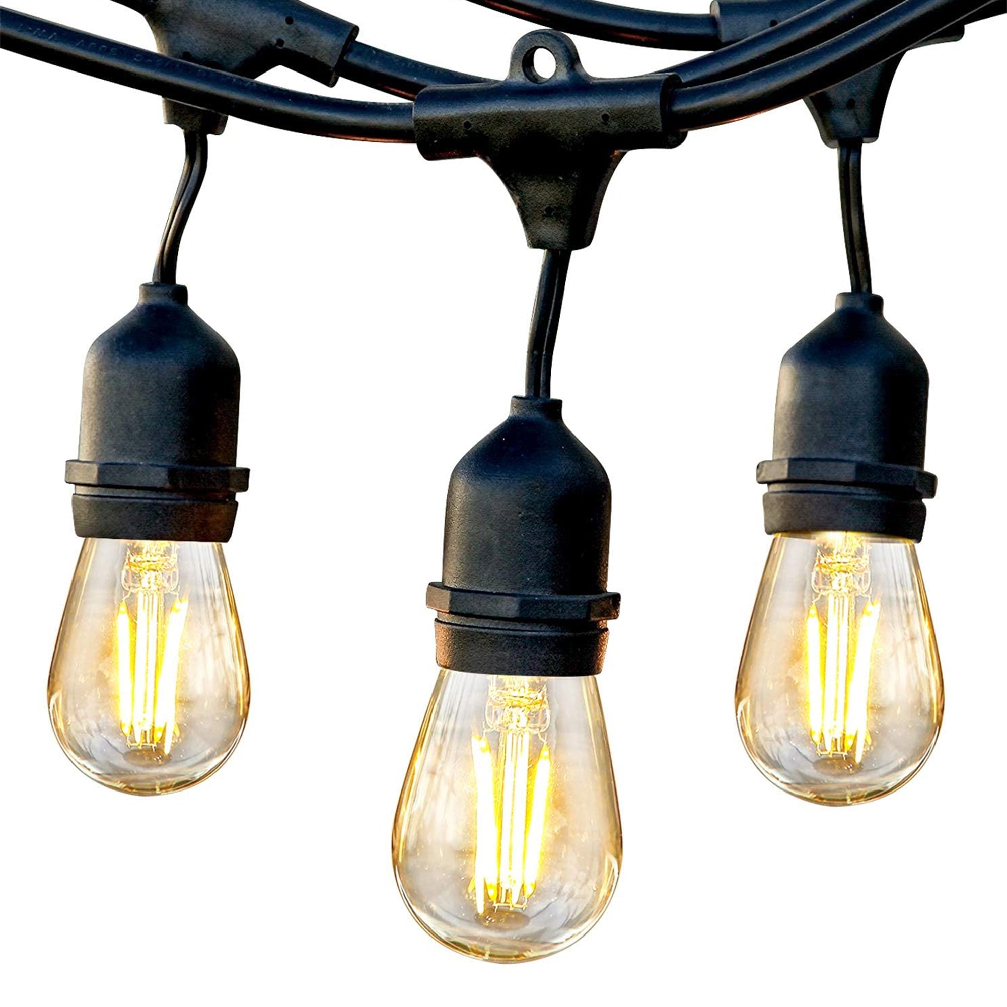 Brightech Ambience Edison White LED Waterproof String Lights, 48 Ft. (Open Box) - VMInnovations