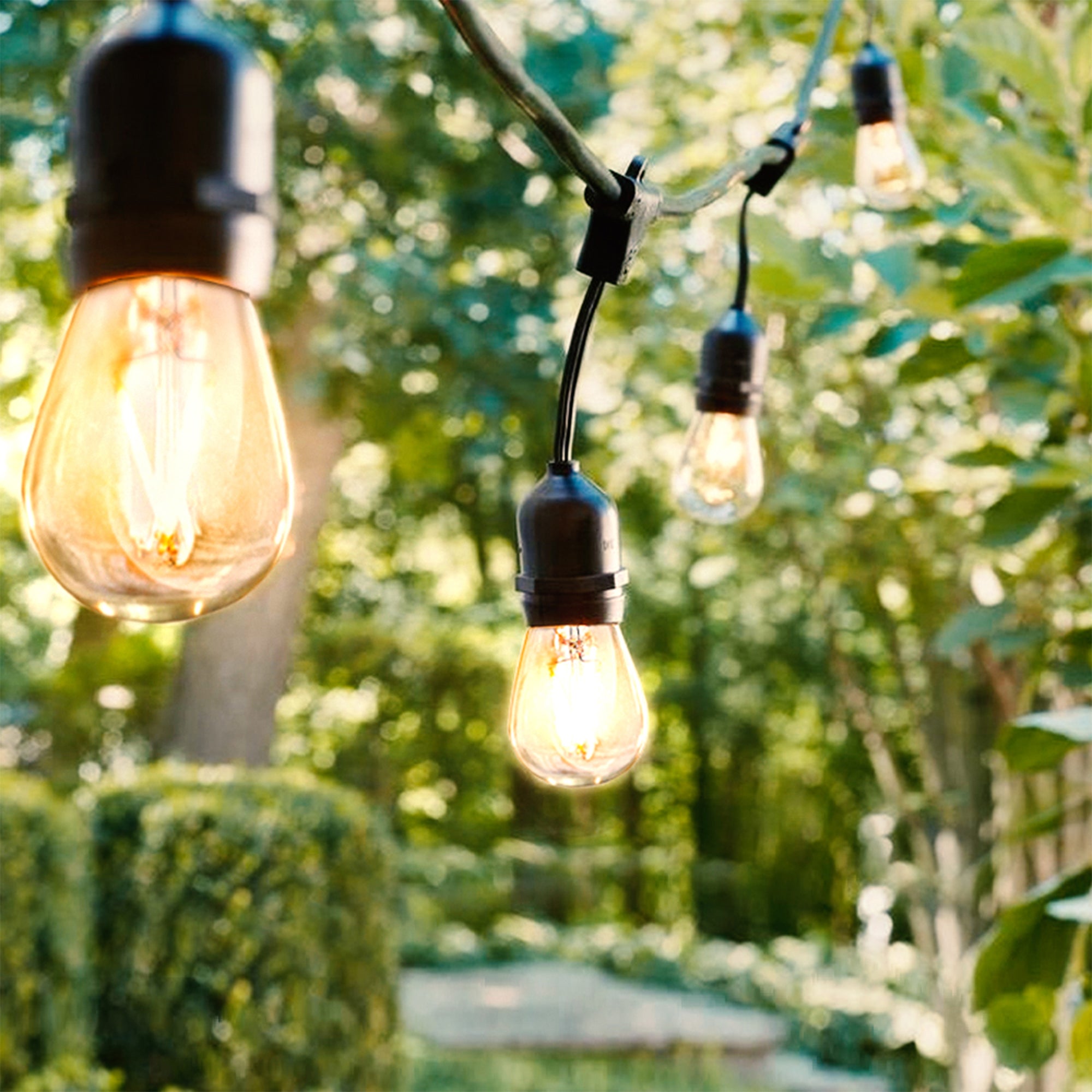 Brightech Ambience Edison White LED Waterproof String Lights, 48 Ft. (Open Box) - VMInnovations