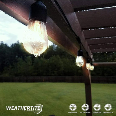 Brightech Ambience Pro Solar Power LED Edison Bulb Outdoor Lights, 27 Ft (Used)