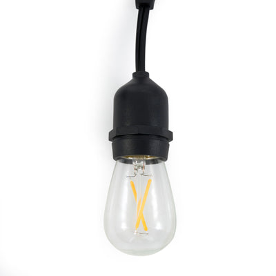 Brightech Pro Edison Black LED Waterproof Outdoor String Lights, 24 Ft. (Used)