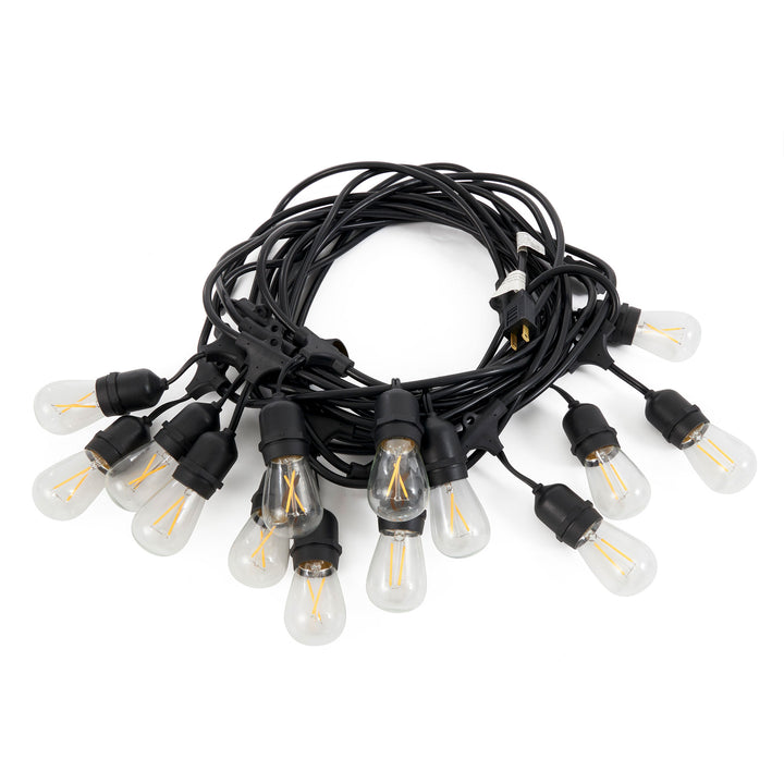 Brightech Ambience Pro Edison Black LED Outdoor String Lights, 48 Ft. (Open Box) - VMInnovations