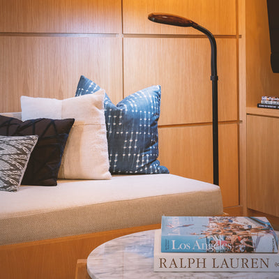 Brightech Litespan Daylight LED Floor Lamp with Reading Light, Brown (For Parts)