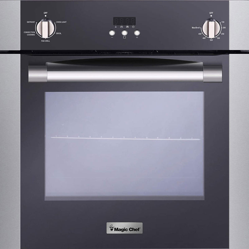 Magic Chef MCSWOE24S 2.2 Cubic Foot Built In Programmable Wall Convection Oven