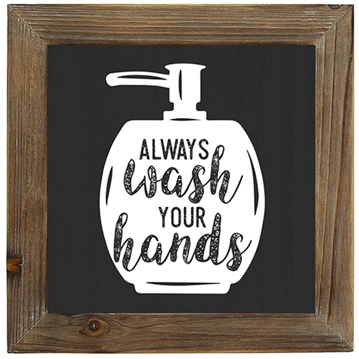 Stratton Home Decor Floss, Flush, Wipe, Wash Bathroom Art, Black/White(Open Box)