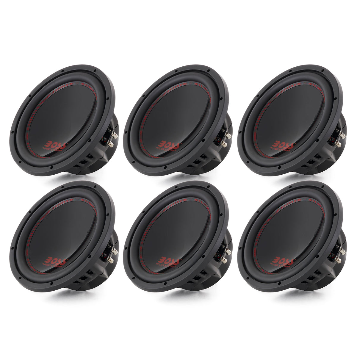 Boss Audio 12-Inch 2600-Watt Car Power Subwoofer DVC Power Sub 4 Ohm (6 Pack)