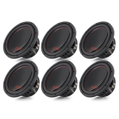 Boss Audio 12-Inch 2600-Watt Car Power Subwoofer DVC Power Sub 4 Ohm (6 Pack)