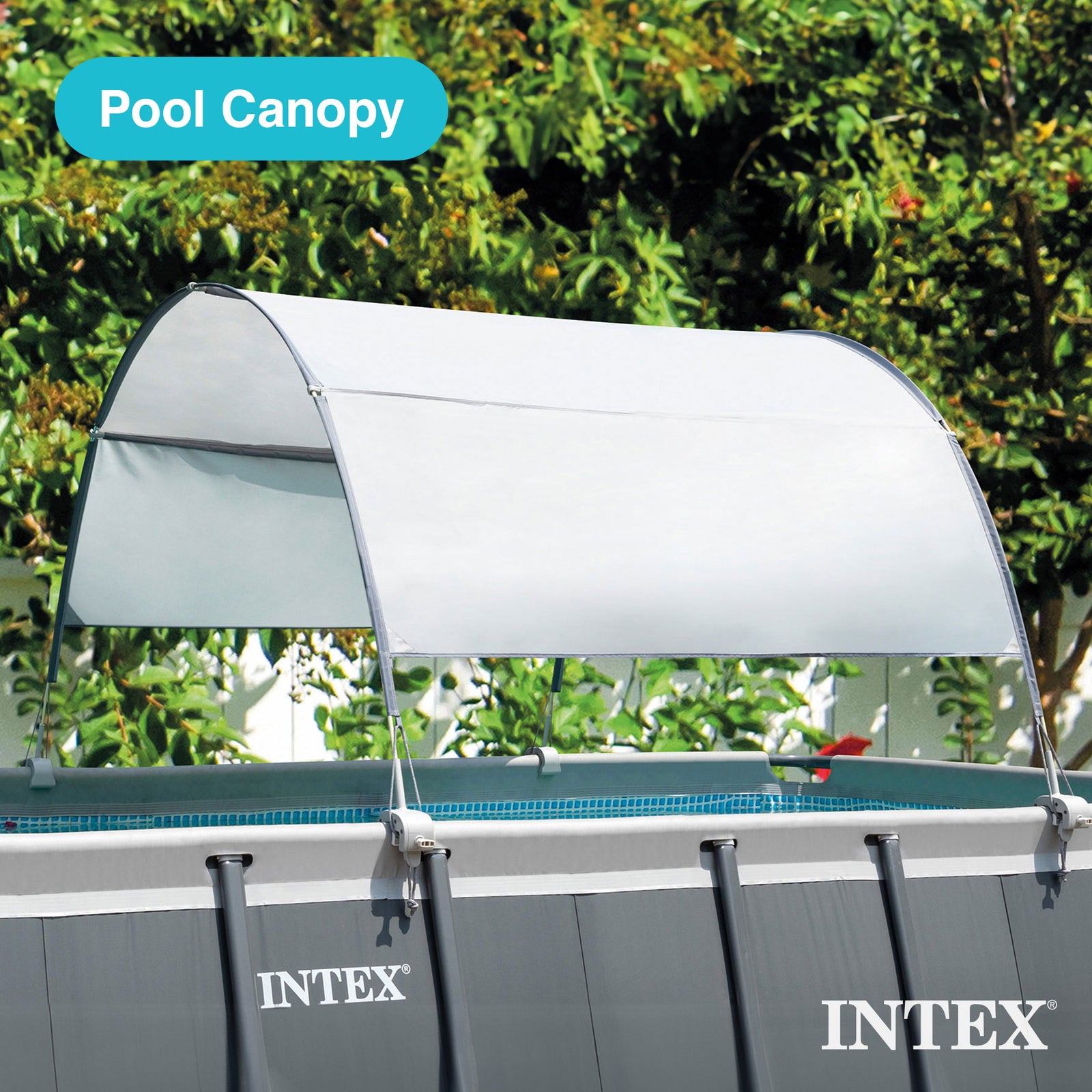 Intex 28054E Protective Canopy for 9 Foot or Smaller Rectangular Pools (Used) - VMInnovations