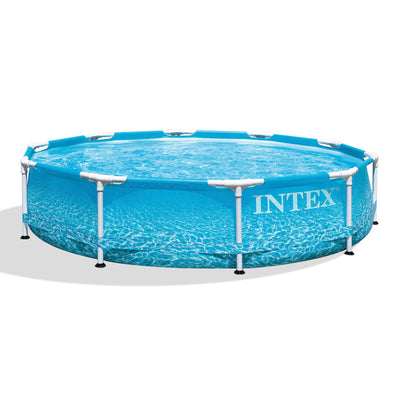 Intex 28206EH 10' x 30" Above Ground Steel Metal Frame Beachside Pool (Open Box)