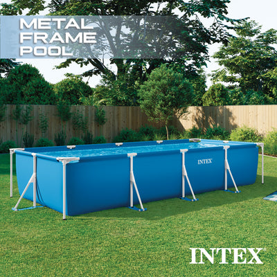Intex 14ft x 33in Above Ground Backyard Swimming Pool with Filter (Open Box)