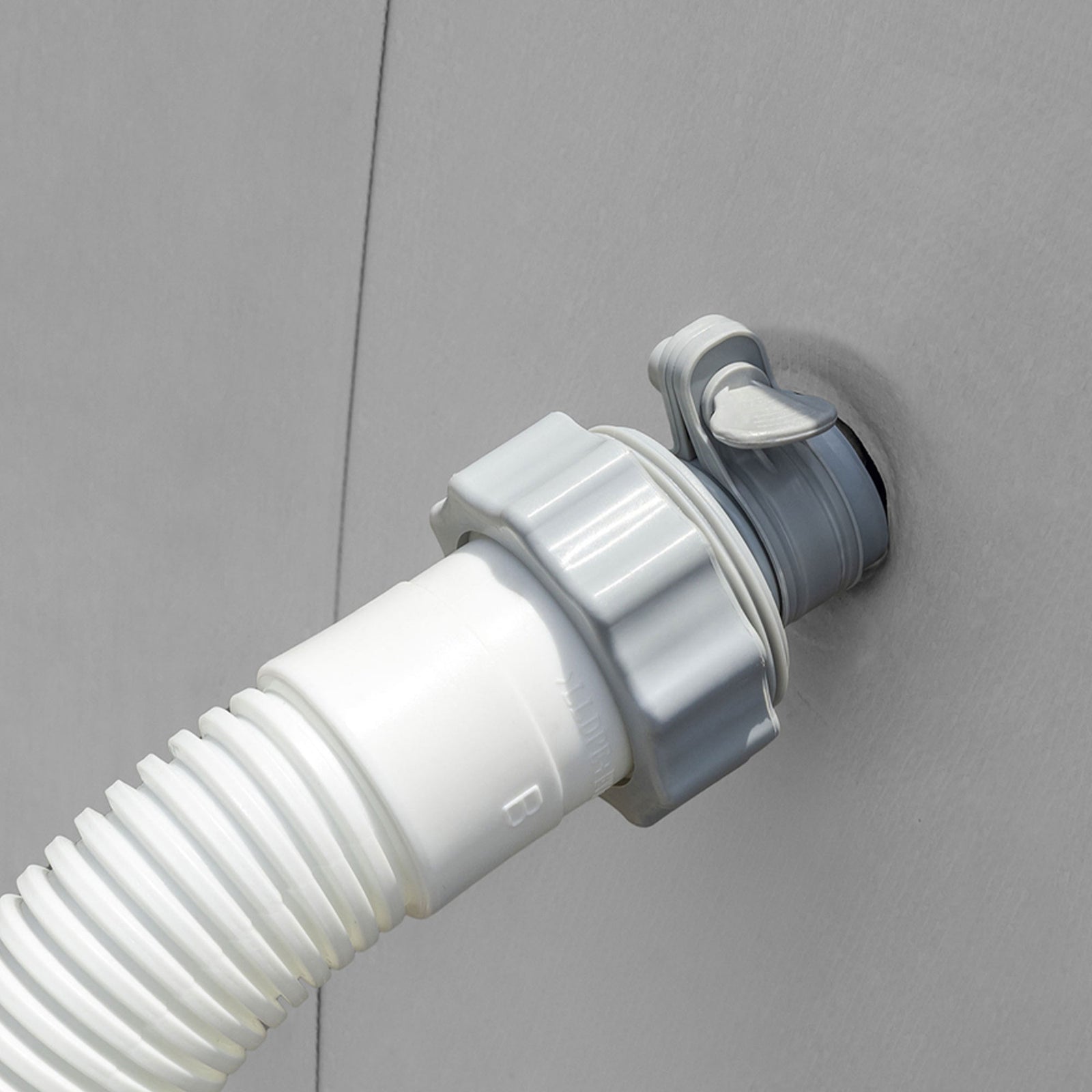 Intex 29061E Type B Intex Pool Clamp on Fittings Converter Pool Accessory, Gray - VMInnovations