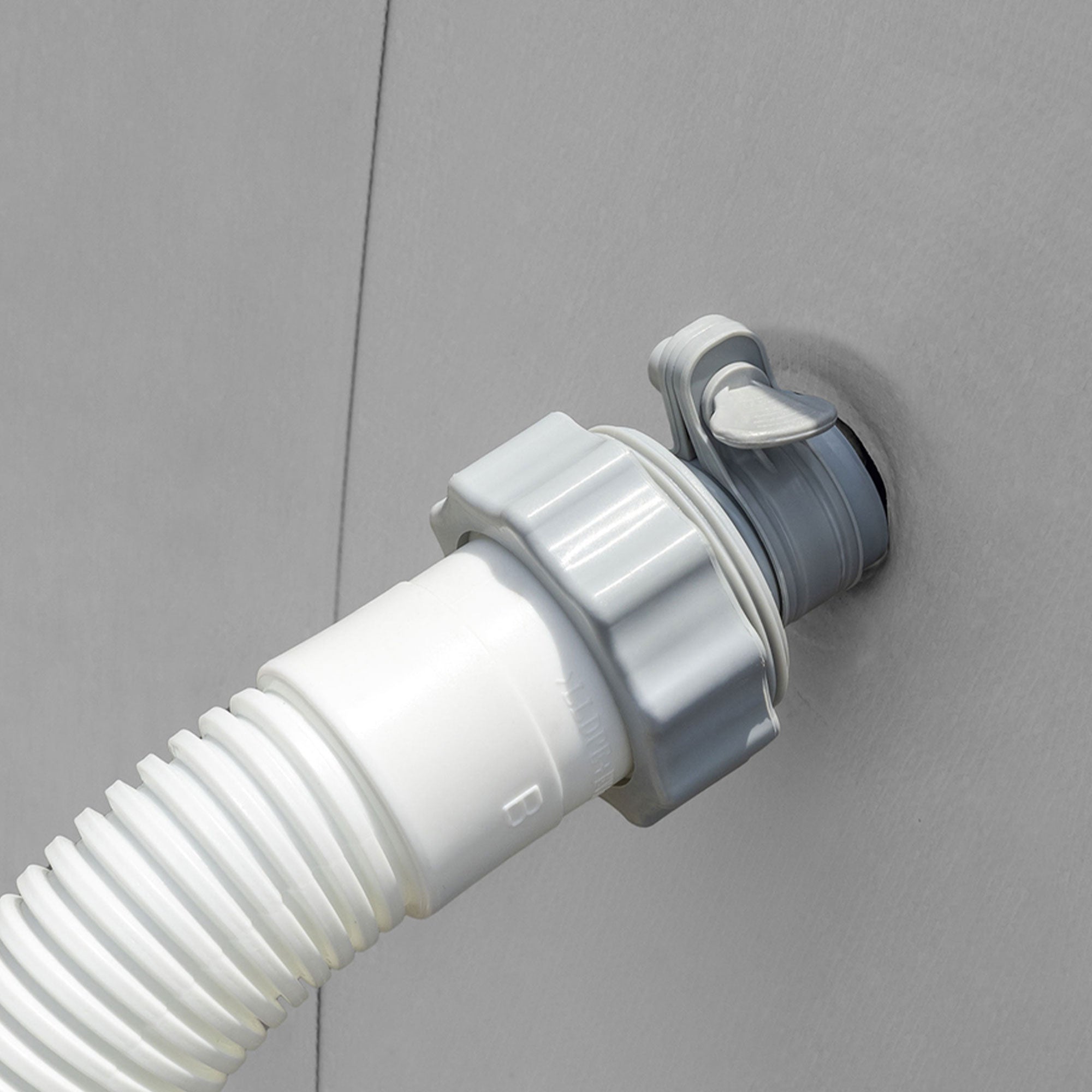 Intex 29061E Type B Intex Pool Clamp on Fittings Converter Pool Accessory, Gray - VMInnovations