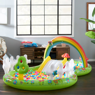 Intex 57154EP Inflatable My Garden Water Filled Play Center w/ Slide (Open Box) - VMInnovations