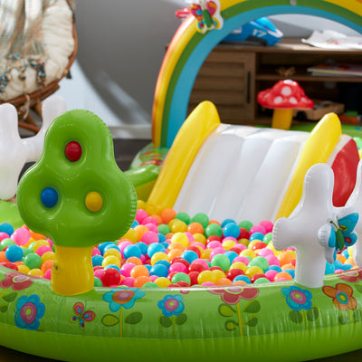 Intex Inflatable My Garden Play Center Pool w/Multi-Colored Fun Ballz, 100 Pack