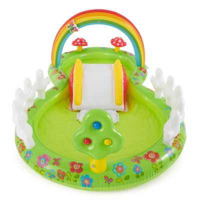 Intex 57154EP Inflatable My Garden Water Filled Play Center w/ Slide (Open Box) - VMInnovations